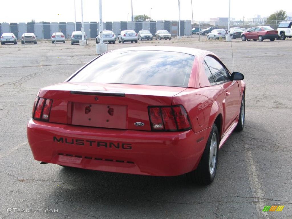 2002 Mustang V6 Coupe - Torch Red / Medium Graphite photo #6