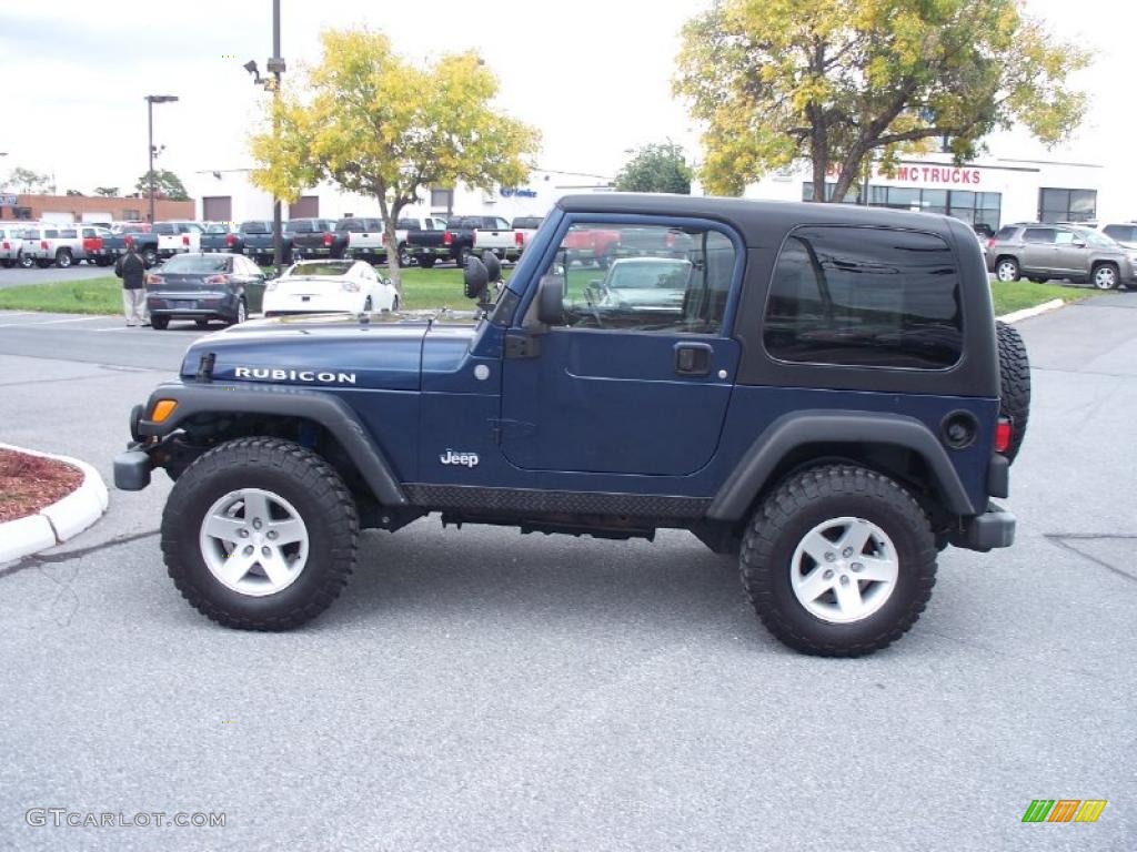 2004 Wrangler Rubicon 4x4 - Patriot Blue Pearl / Dark Slate Gray photo #2