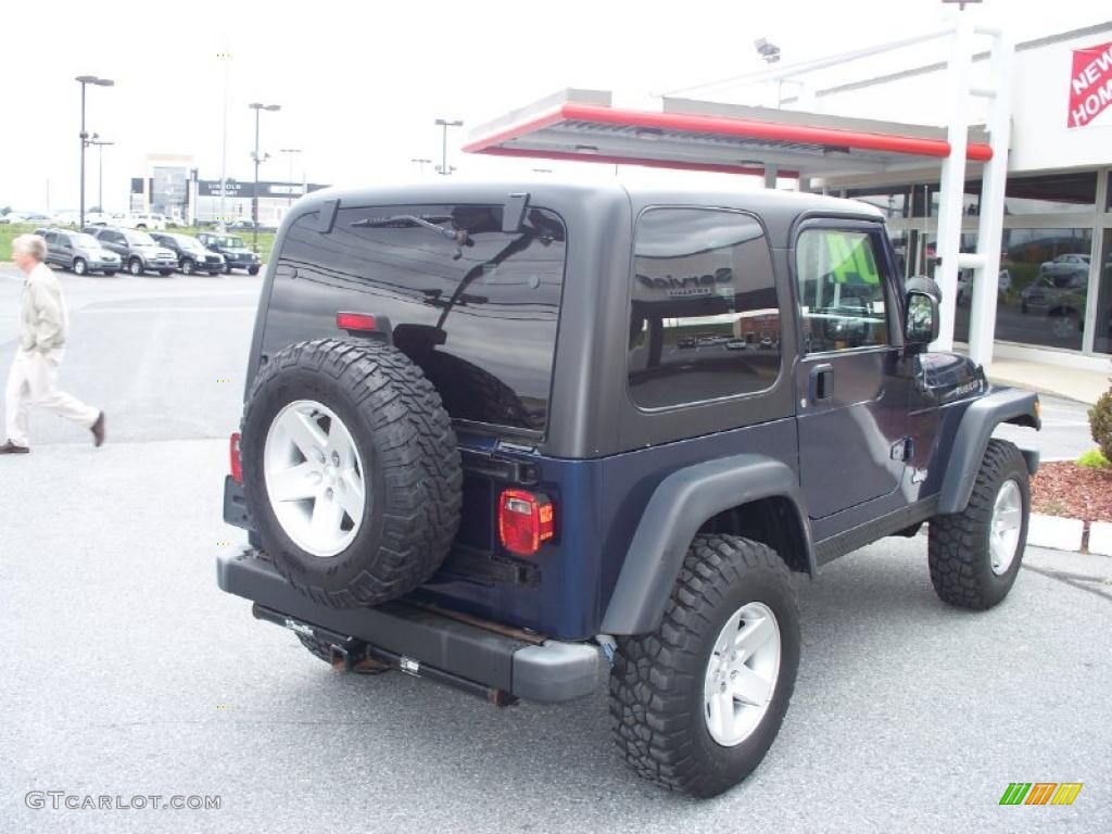 2004 Wrangler Rubicon 4x4 - Patriot Blue Pearl / Dark Slate Gray photo #19