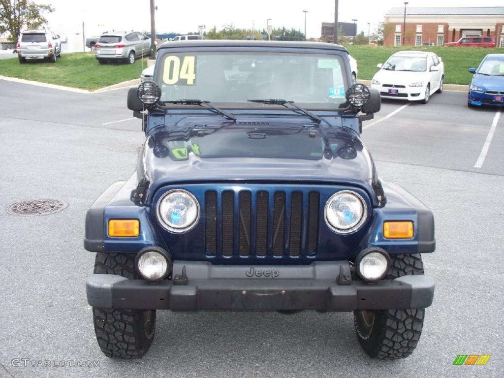 2004 Wrangler Rubicon 4x4 - Patriot Blue Pearl / Dark Slate Gray photo #20