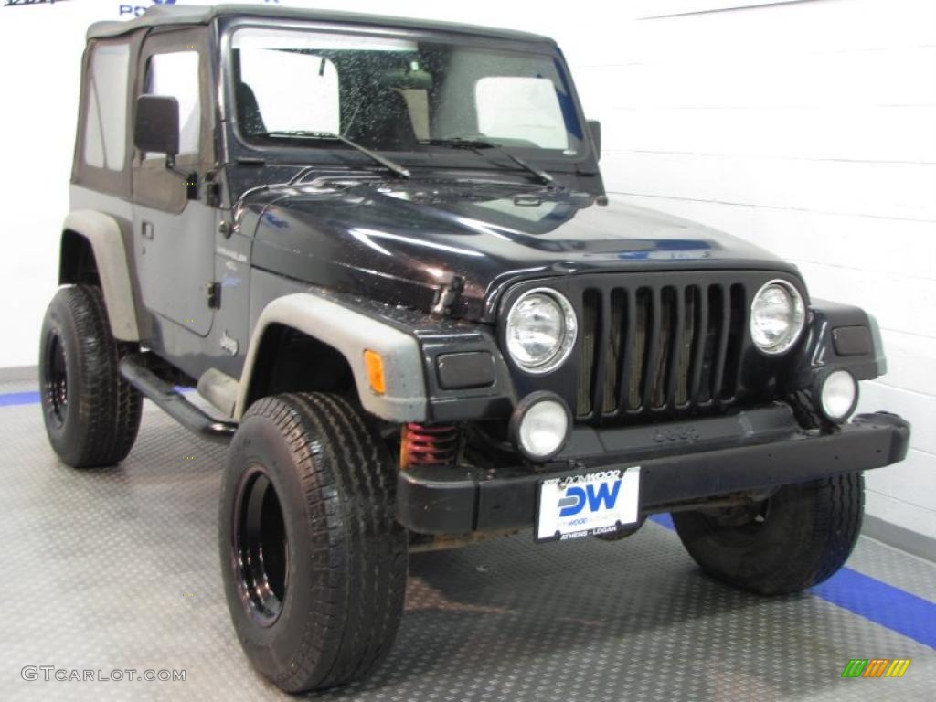 1997 Wrangler Sport 4x4 - Black / Gray photo #1