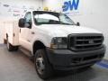 Oxford White 2003 Ford F550 Super Duty XL Regular Cab Chassis Utility