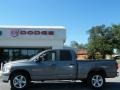 2007 Bright Silver Metallic Dodge Ram 1500 SLT Quad Cab  photo #2