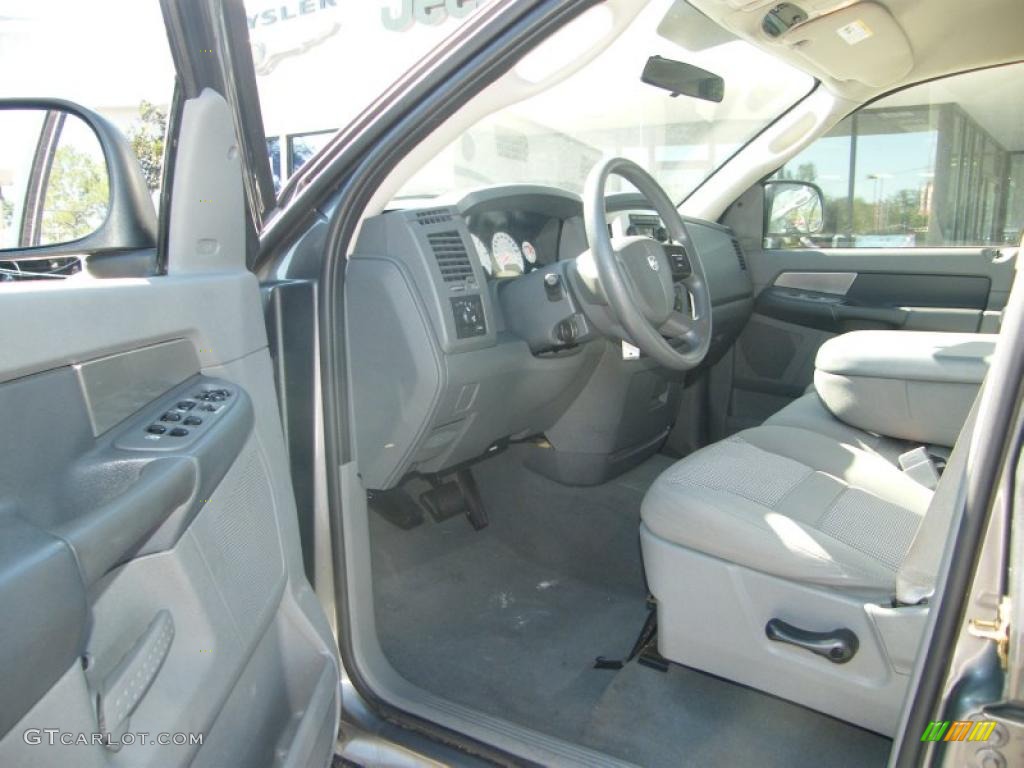 2007 Ram 1500 SLT Quad Cab - Bright Silver Metallic / Medium Slate Gray photo #13