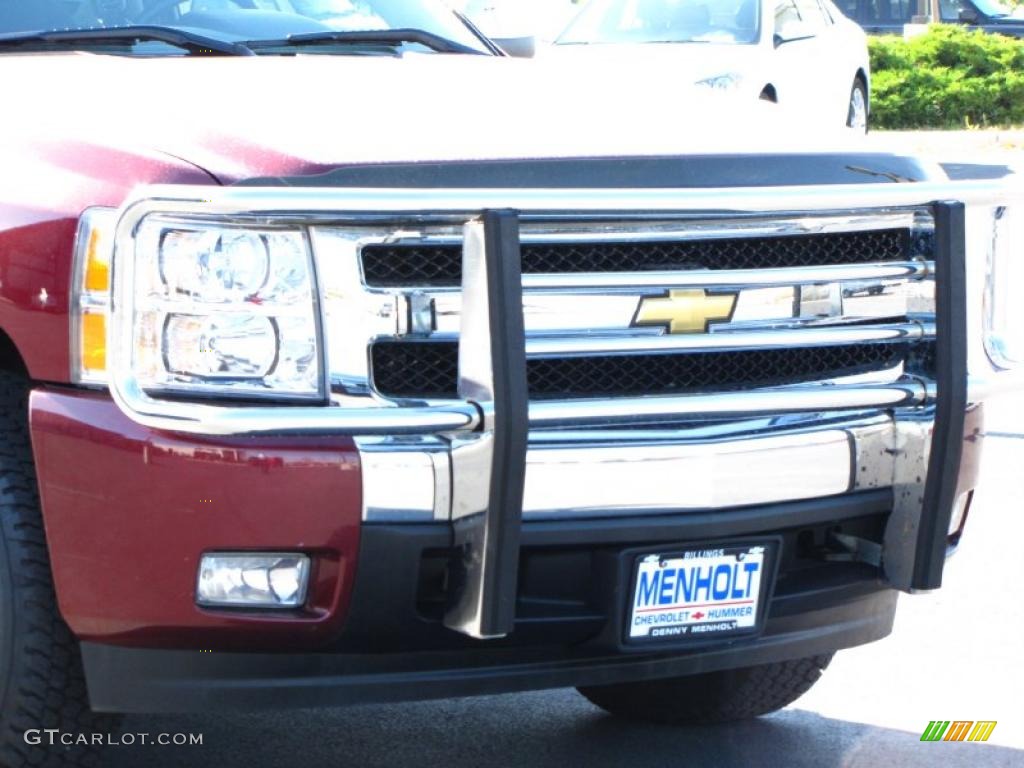 2008 Silverado 1500 LT Crew Cab 4x4 - Deep Ruby Metallic / Ebony photo #10