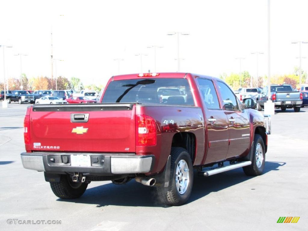 2008 Silverado 1500 LT Crew Cab 4x4 - Deep Ruby Metallic / Ebony photo #13