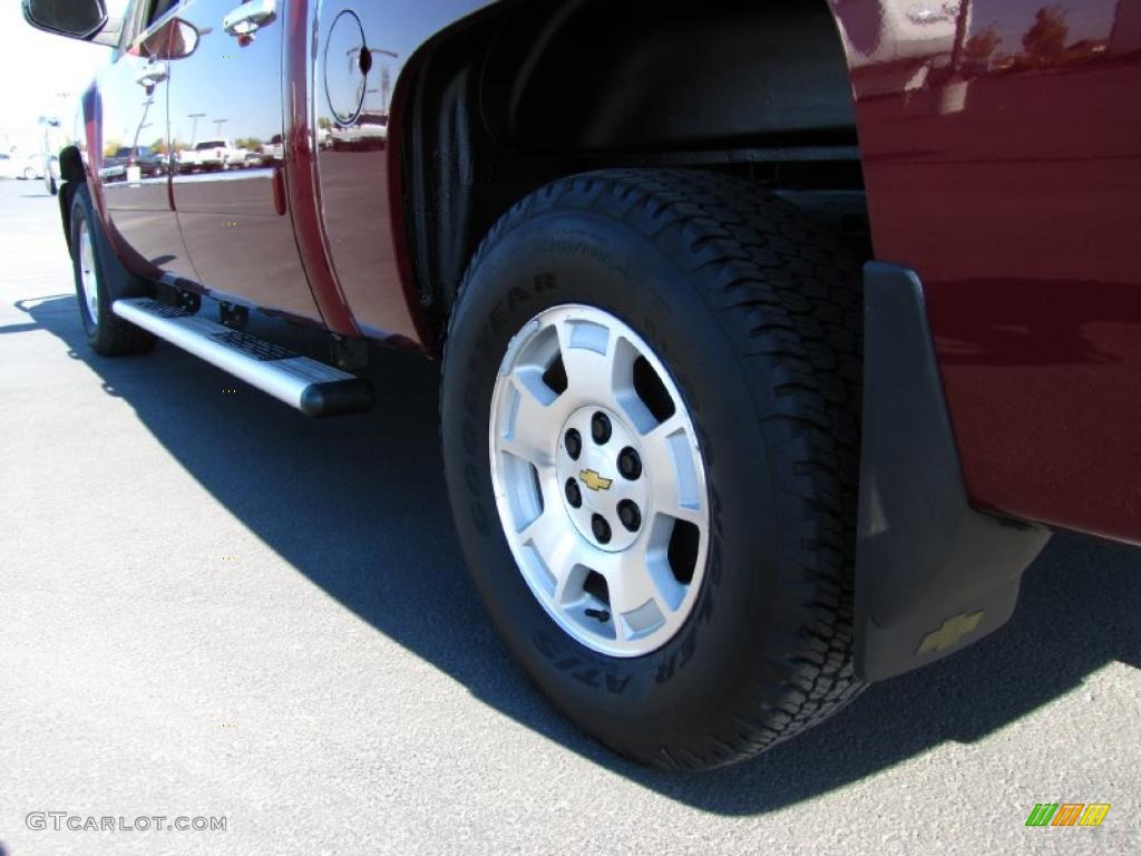 2008 Silverado 1500 LT Crew Cab 4x4 - Deep Ruby Metallic / Ebony photo #16