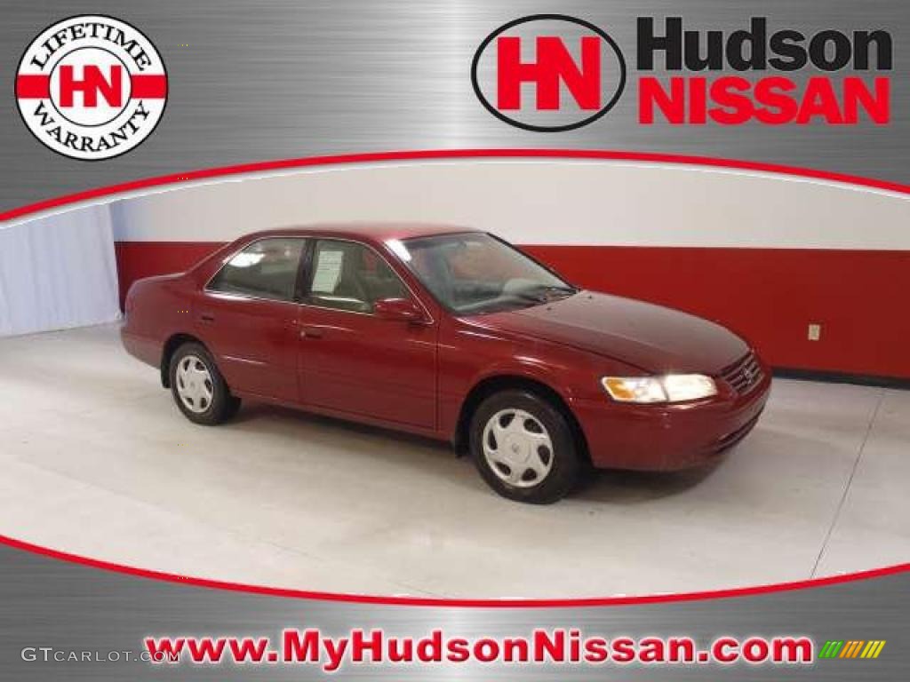 1998 Camry LE V6 - Ruby Pearl / Oak photo #1