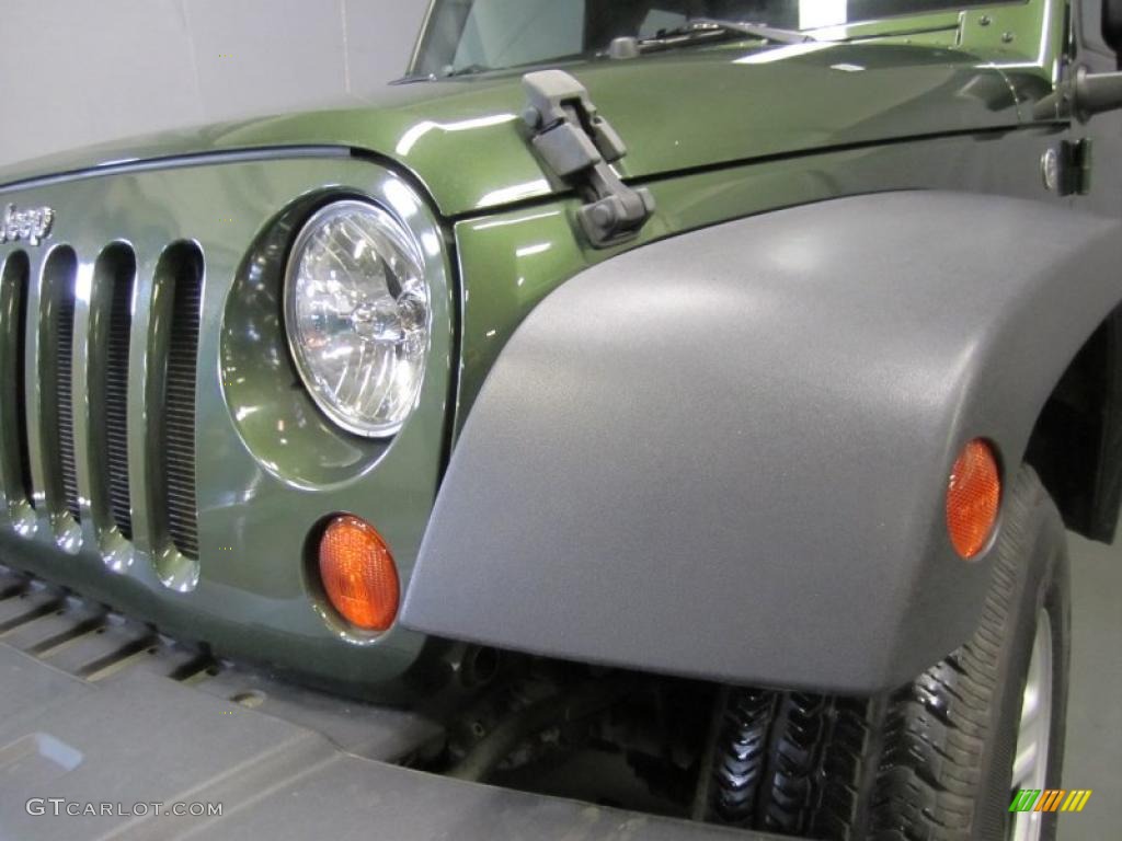 2008 Wrangler Unlimited X 4x4 - Jeep Green Metallic / Dark Slate Gray/Med Slate Gray photo #4