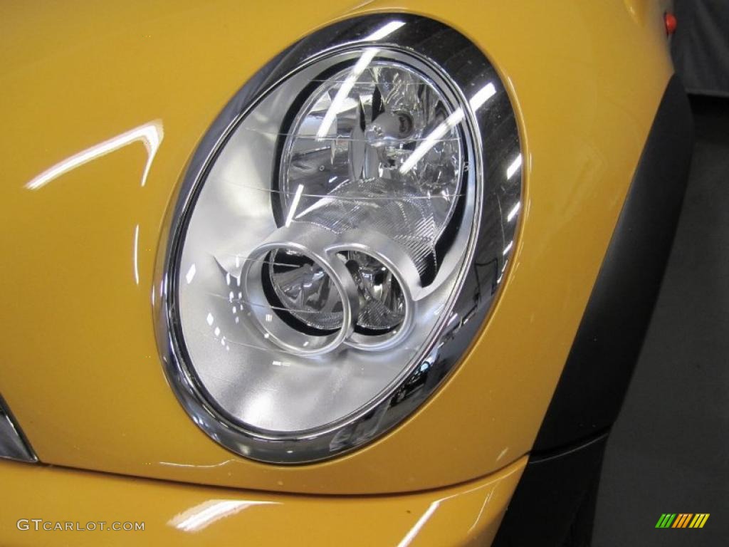 2008 Cooper Convertible - Mellow Yellow / Panther Black photo #4
