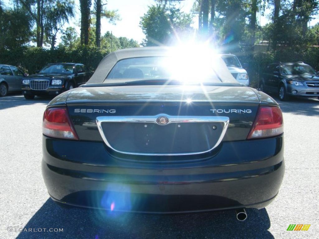 2005 Sebring Touring Convertible - Brilliant Black / Dark Taupe/Medium Taupe photo #4