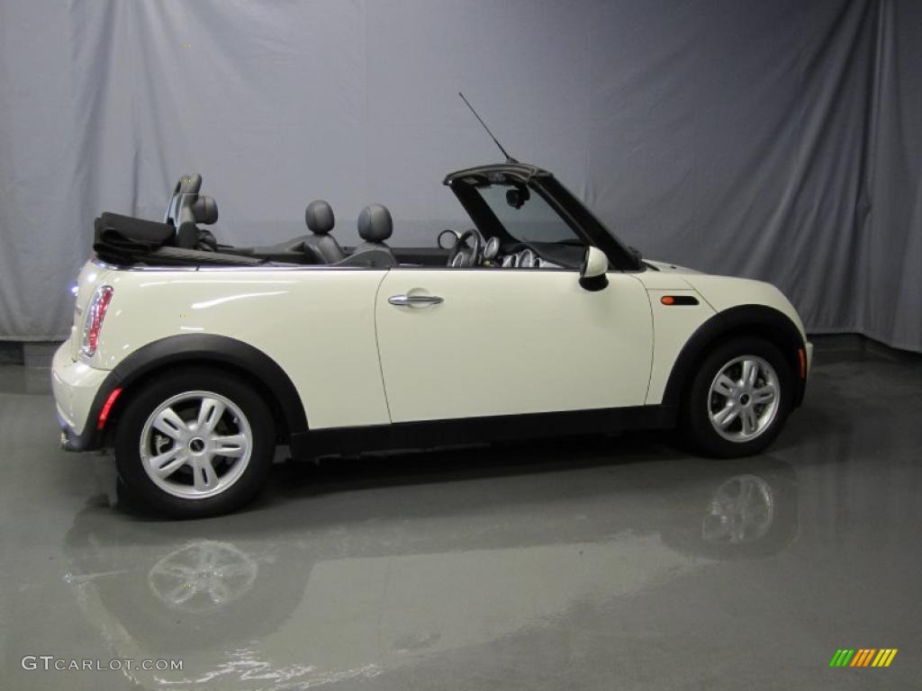 2008 Cooper Convertible - Pepper White / Panther Black photo #9