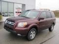 2007 Dark Cherry Pearl Honda Pilot EX-L 4WD  photo #2