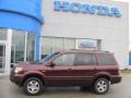 2007 Dark Cherry Pearl Honda Pilot EX-L 4WD  photo #3