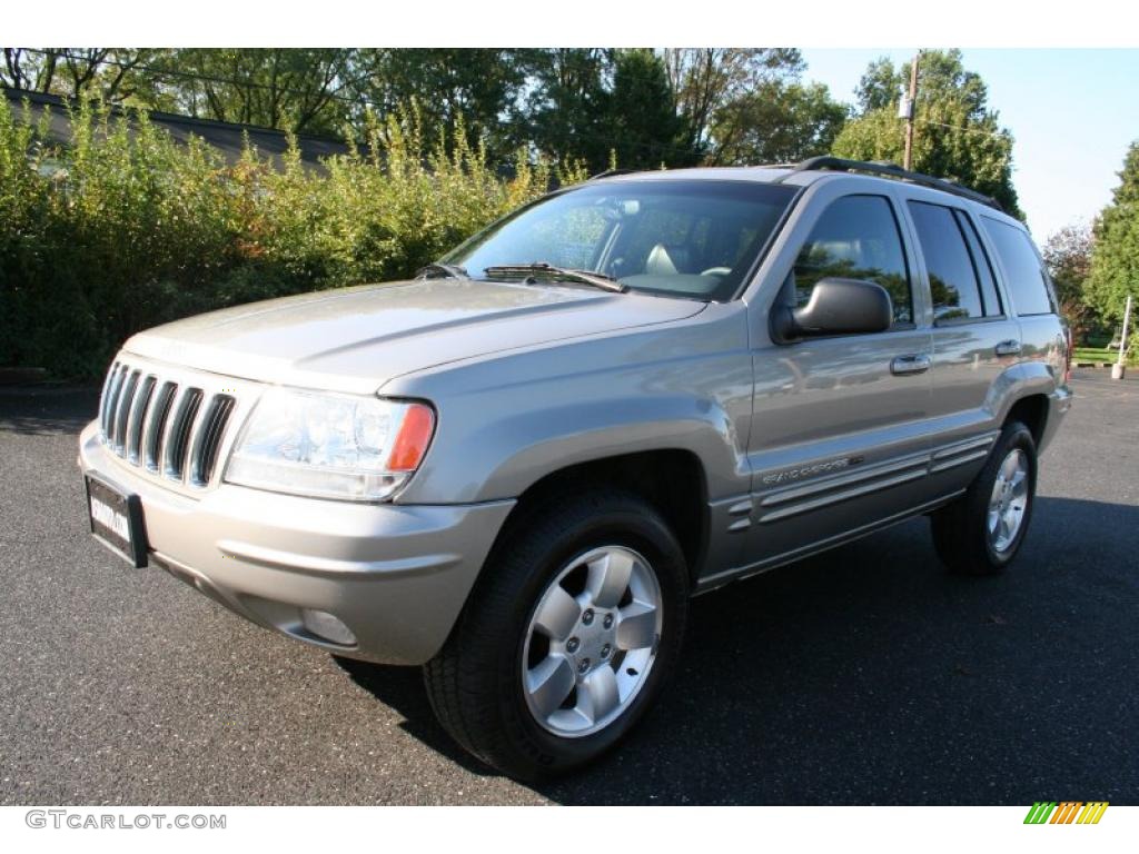 2001 Grand Cherokee Limited 4x4 - Silverstone Metallic / Agate photo #1