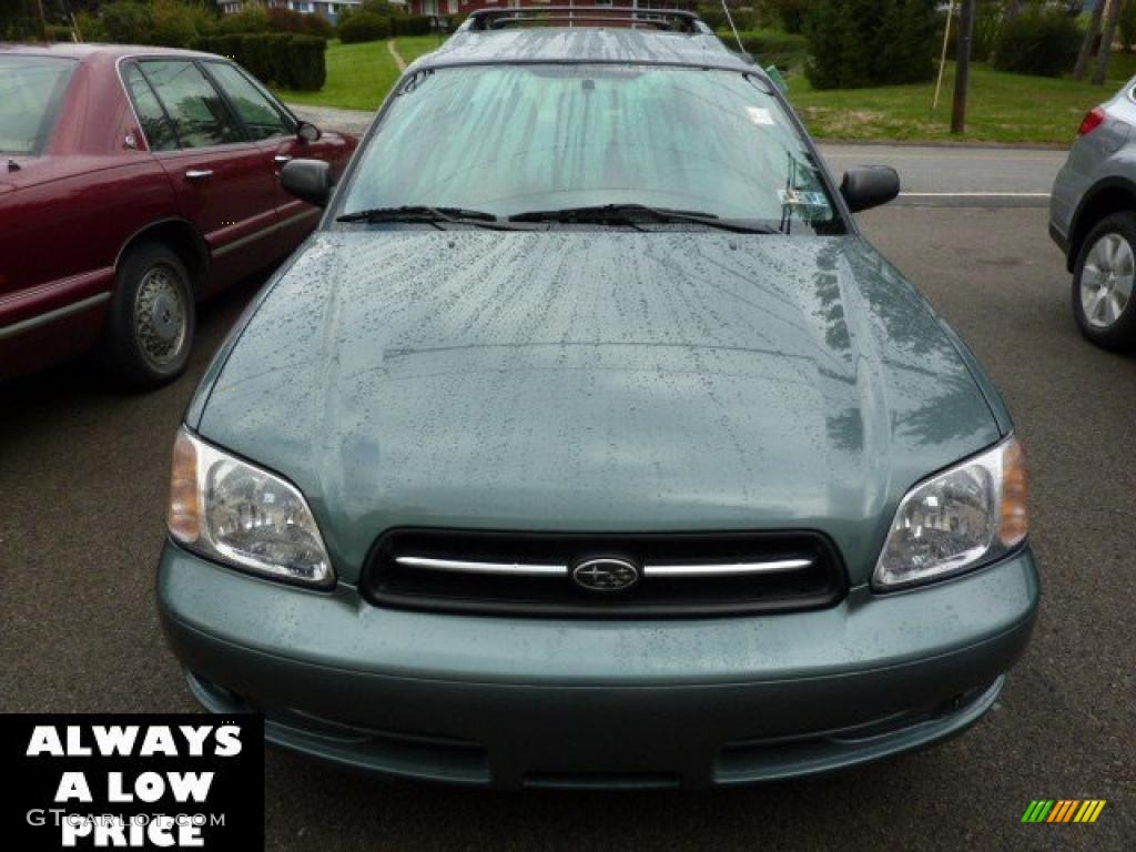 2001 Legacy L Wagon - Wintergreen Metallic / Gray photo #2