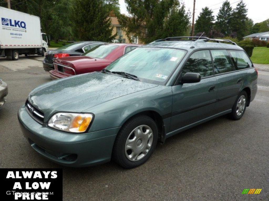 2001 Legacy L Wagon - Wintergreen Metallic / Gray photo #3