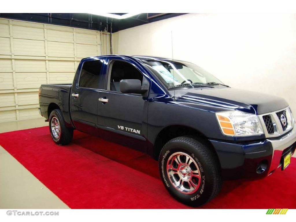 2006 Titan SE Crew Cab - Majestic Blue / Graphite/Titanium photo #1