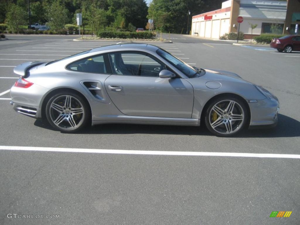 2007 911 Turbo Coupe - GT Silver Metallic / Black/Stone Grey photo #4