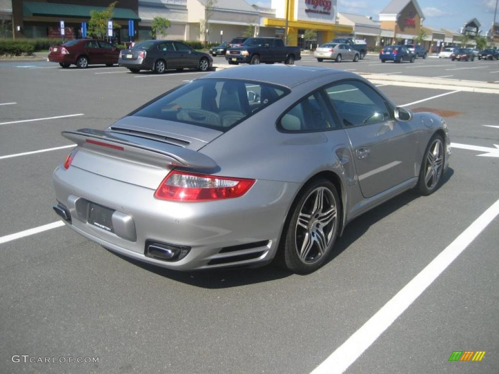 2007 911 Turbo Coupe - GT Silver Metallic / Black/Stone Grey photo #5