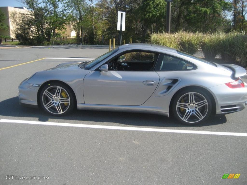 2007 911 Turbo Coupe - GT Silver Metallic / Black/Stone Grey photo #8