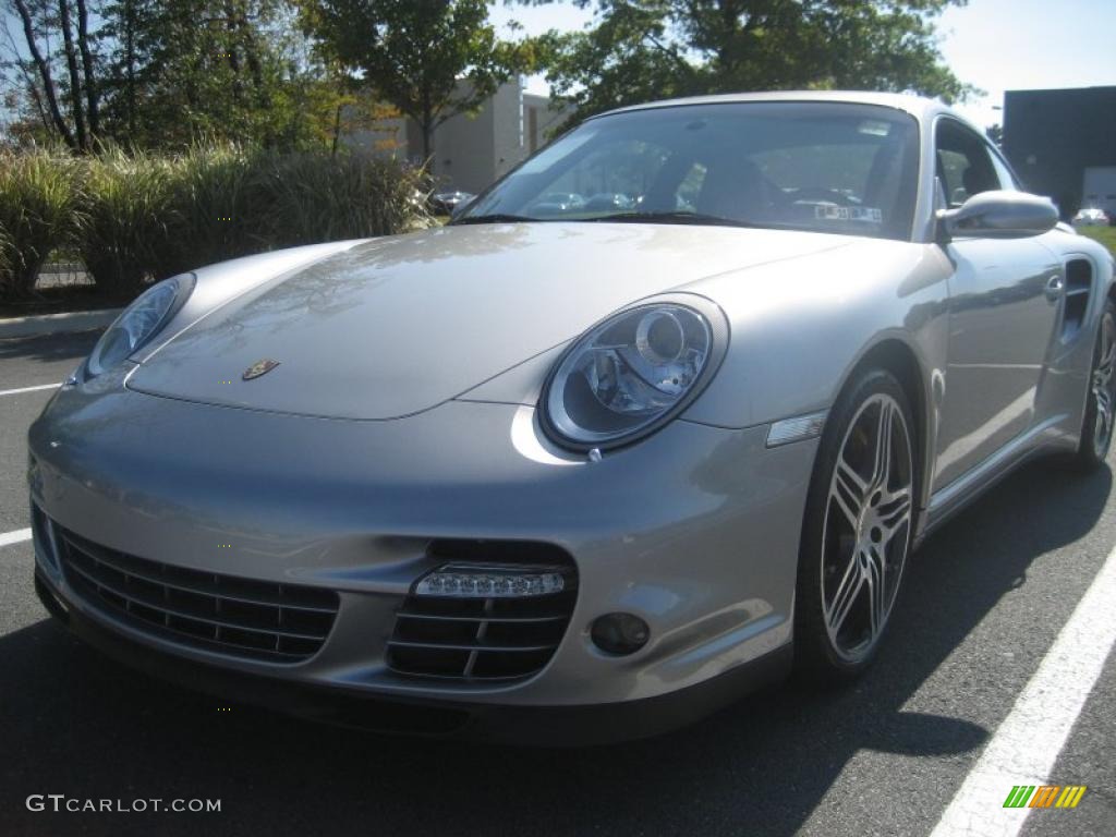 2007 911 Turbo Coupe - GT Silver Metallic / Black/Stone Grey photo #9