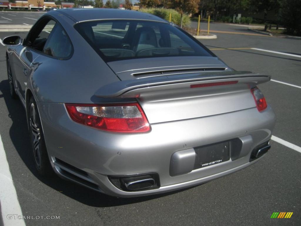 2007 911 Turbo Coupe - GT Silver Metallic / Black/Stone Grey photo #12