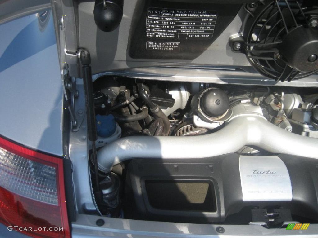 2007 911 Turbo Coupe - GT Silver Metallic / Black/Stone Grey photo #32