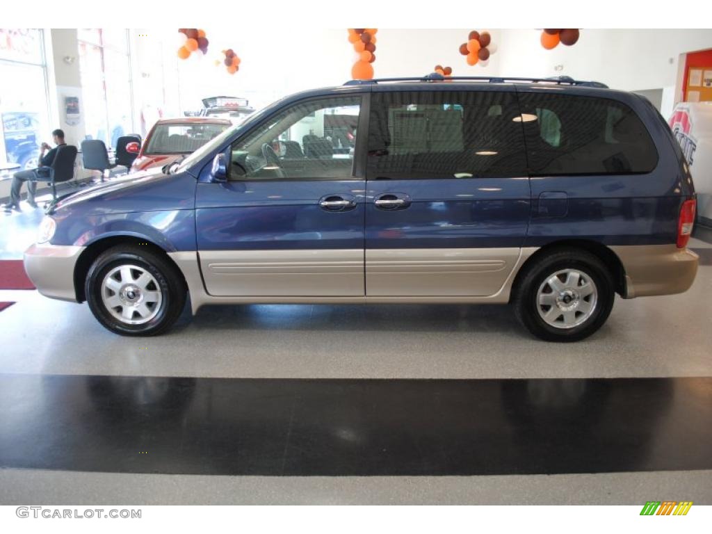 2003 Sedona EX - Blue Sapphire / Beige photo #3