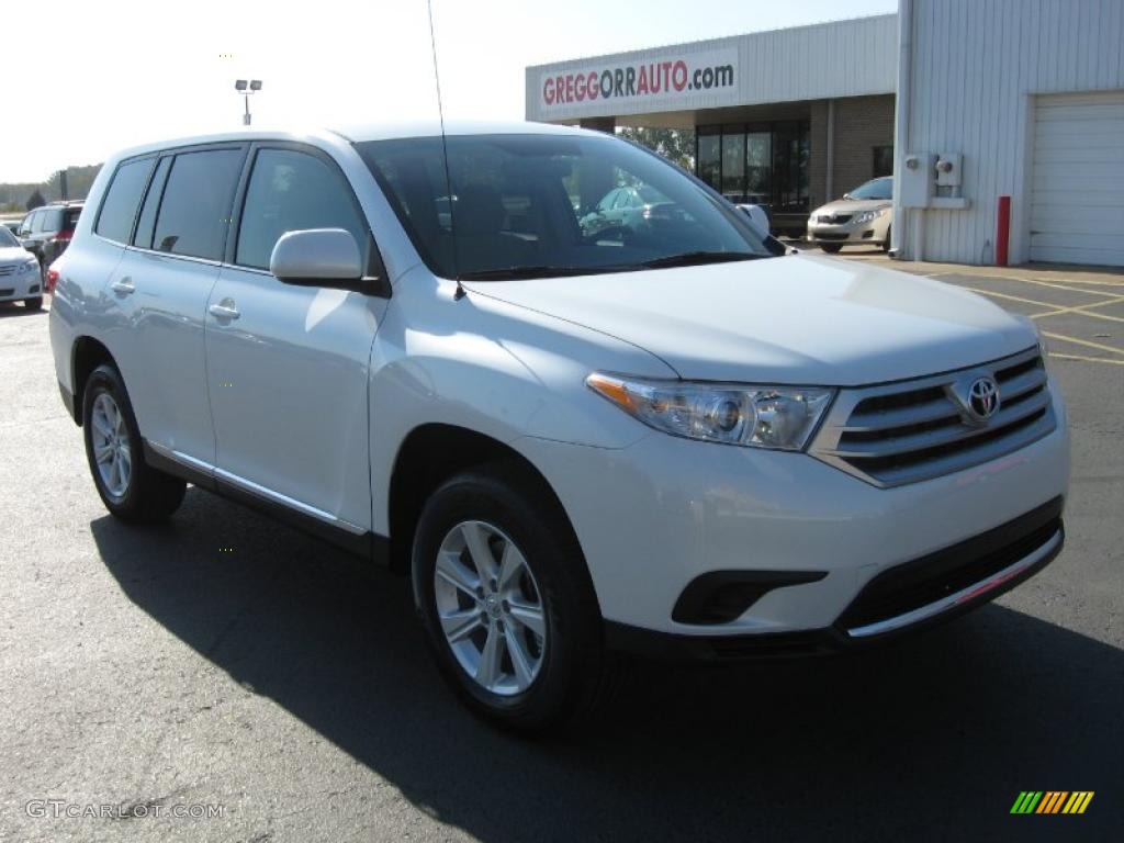 2011 Highlander V6 4WD - Blizzard White Pearl / Sand Beige photo #1