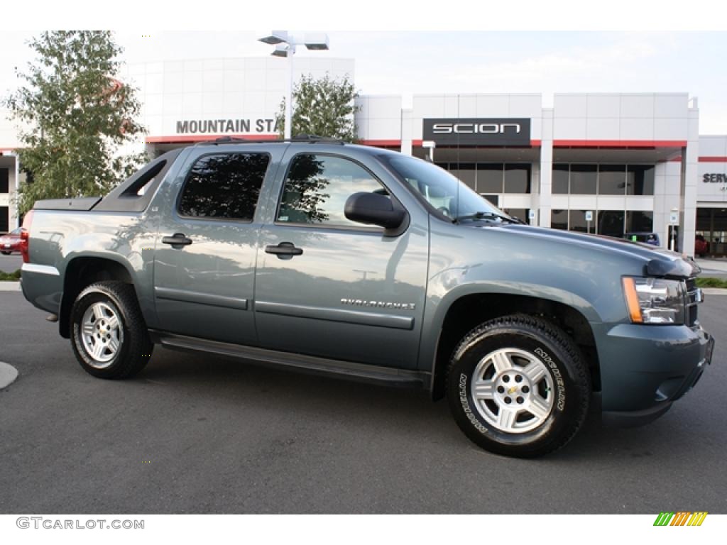 2008 Avalanche LT 4x4 - Blue Granite Metallic / Dark Titanium/Light Titanium photo #1