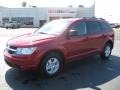 2010 Inferno Red Crystal Pearl Coat Dodge Journey SE  photo #1