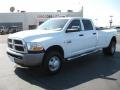 2011 Bright White Dodge Ram 3500 HD ST Crew Cab 4x4 Dually  photo #1