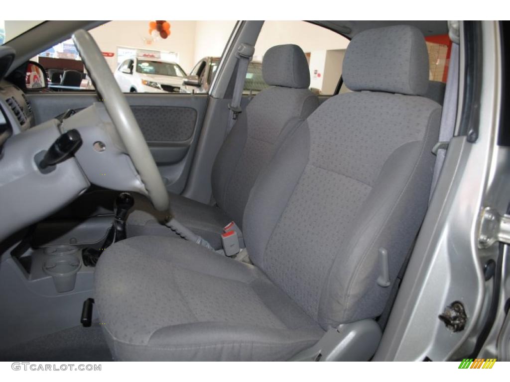 2004 Rio Sedan - Diamond Silver / Gray photo #15