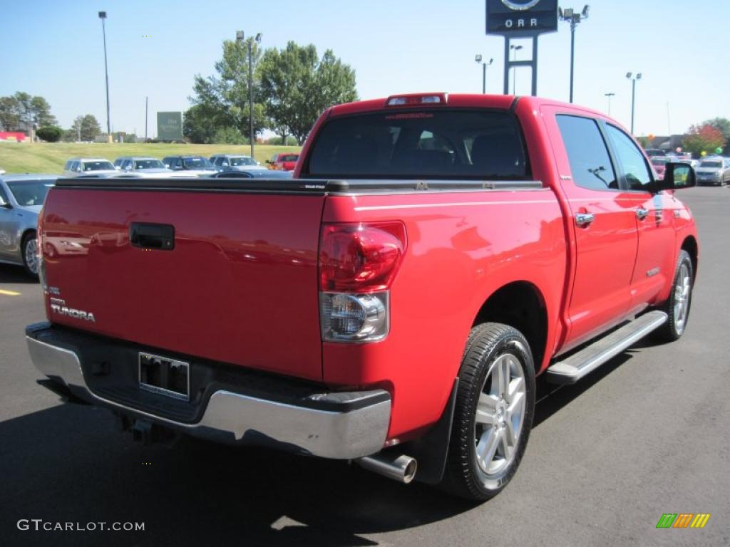 2007 Tundra Limited CrewMax - Radiant Red / Graphite Gray photo #5