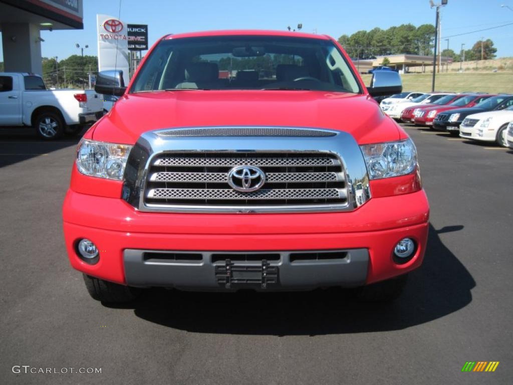 2007 Tundra Limited CrewMax - Radiant Red / Graphite Gray photo #8