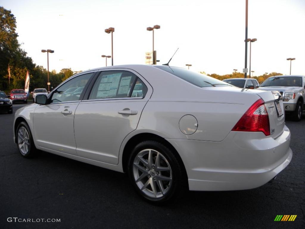 2011 Fusion SEL V6 - White Platinum Tri-Coat / Camel photo #28