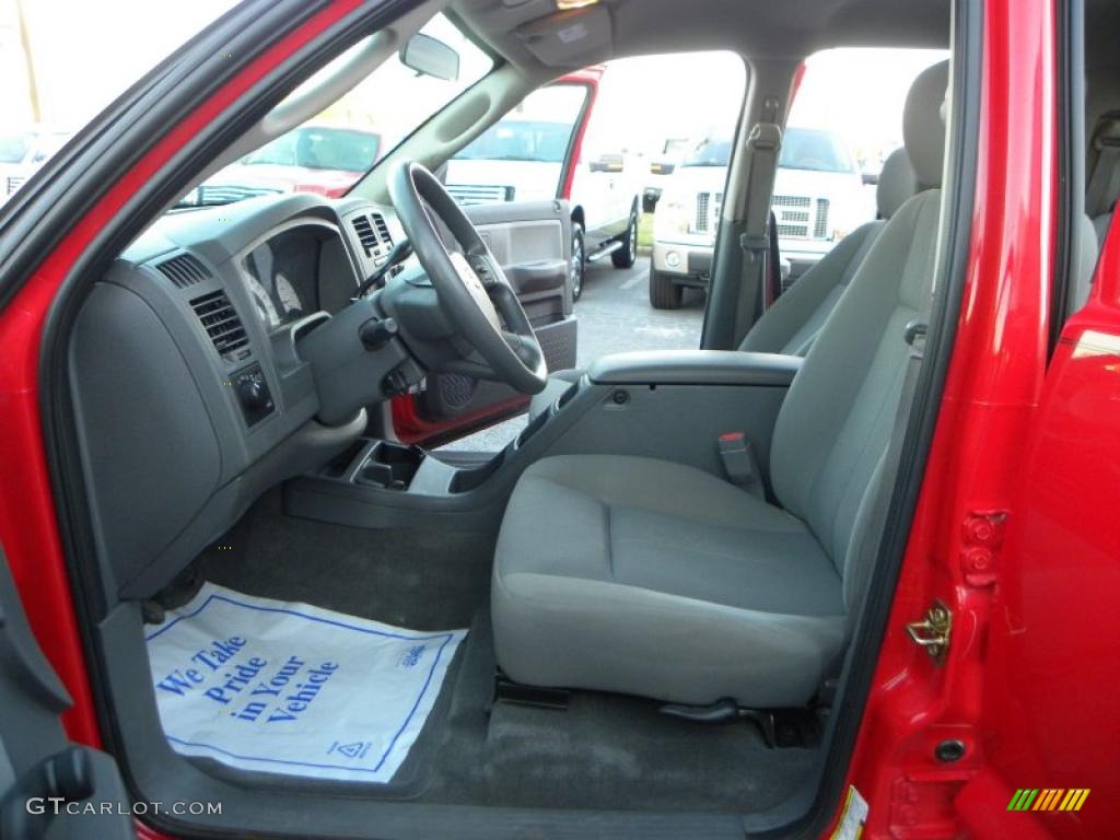 2006 Dakota SLT Quad Cab 4x4 - Flame Red / Medium Slate Gray photo #8