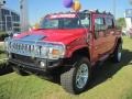 2007 Victory Red Hummer H2 SUT  photo #1