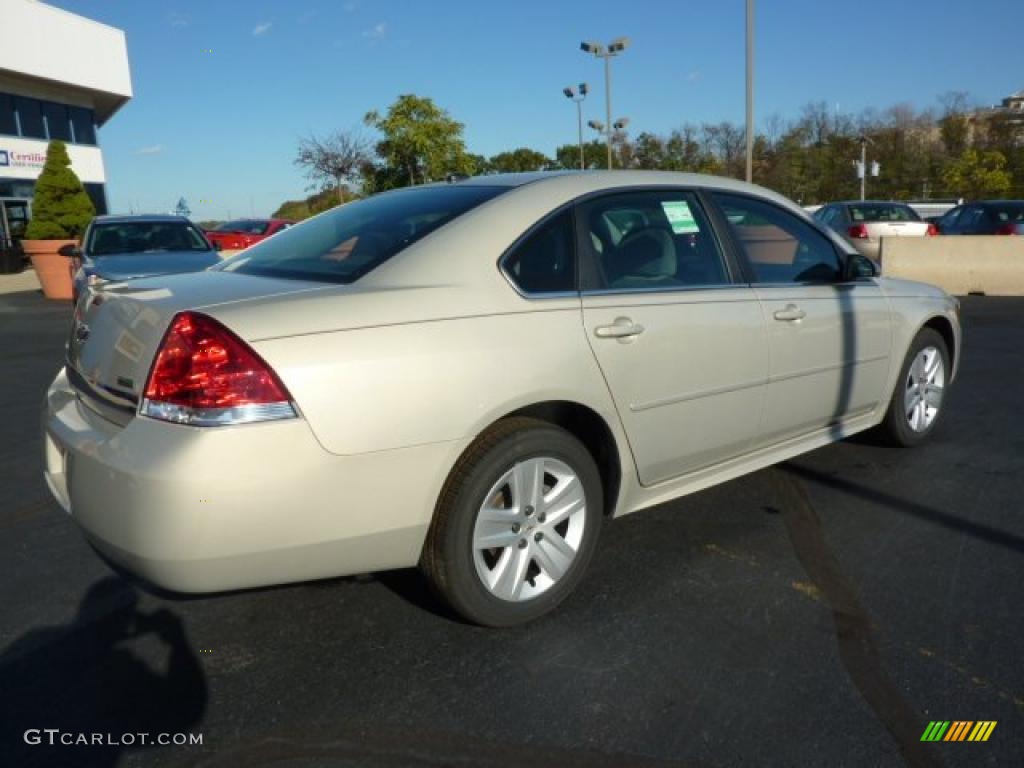 2011 Impala LS - Gold Mist Metallic / Ebony photo #10