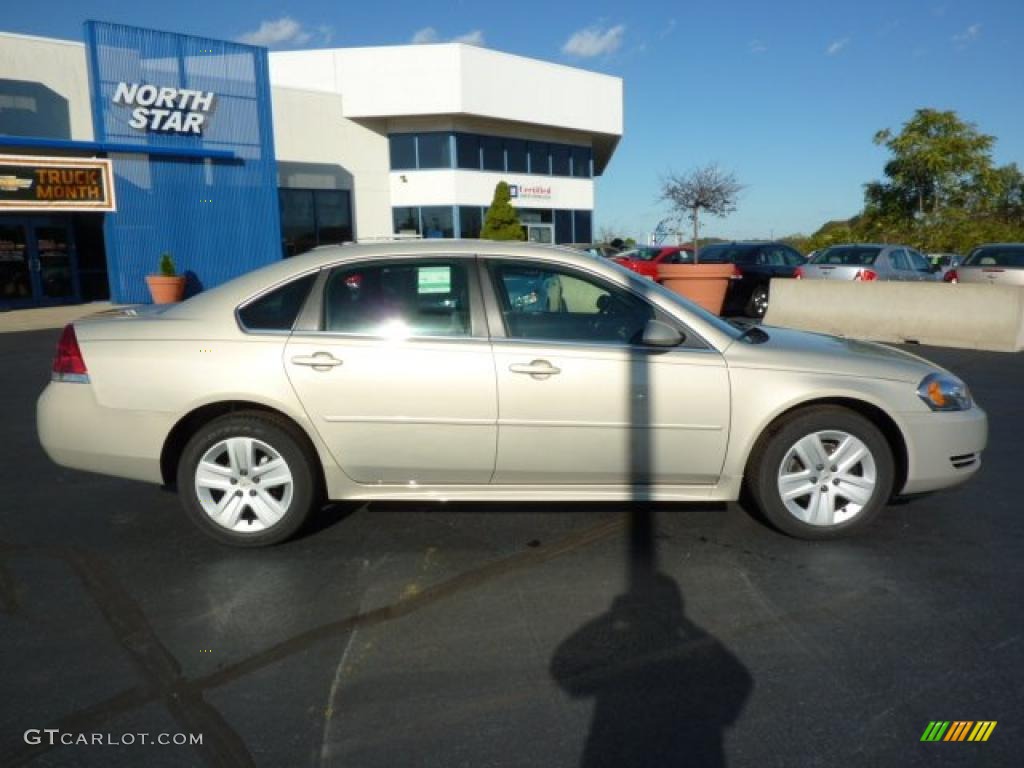 2011 Impala LS - Gold Mist Metallic / Ebony photo #11