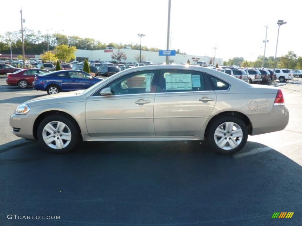 2011 Impala LS - Gold Mist Metallic / Ebony photo #4