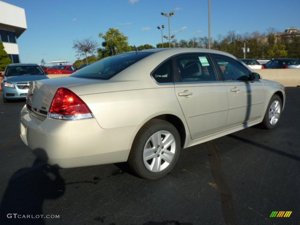 2011 Impala LS - Gold Mist Metallic / Ebony photo #10
