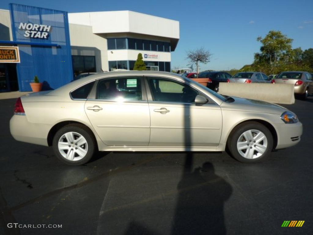 2011 Impala LS - Gold Mist Metallic / Ebony photo #11