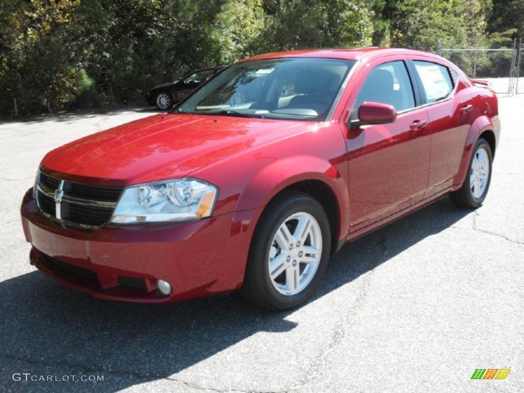 Inferno Red Crystal Pearl Dodge Avenger