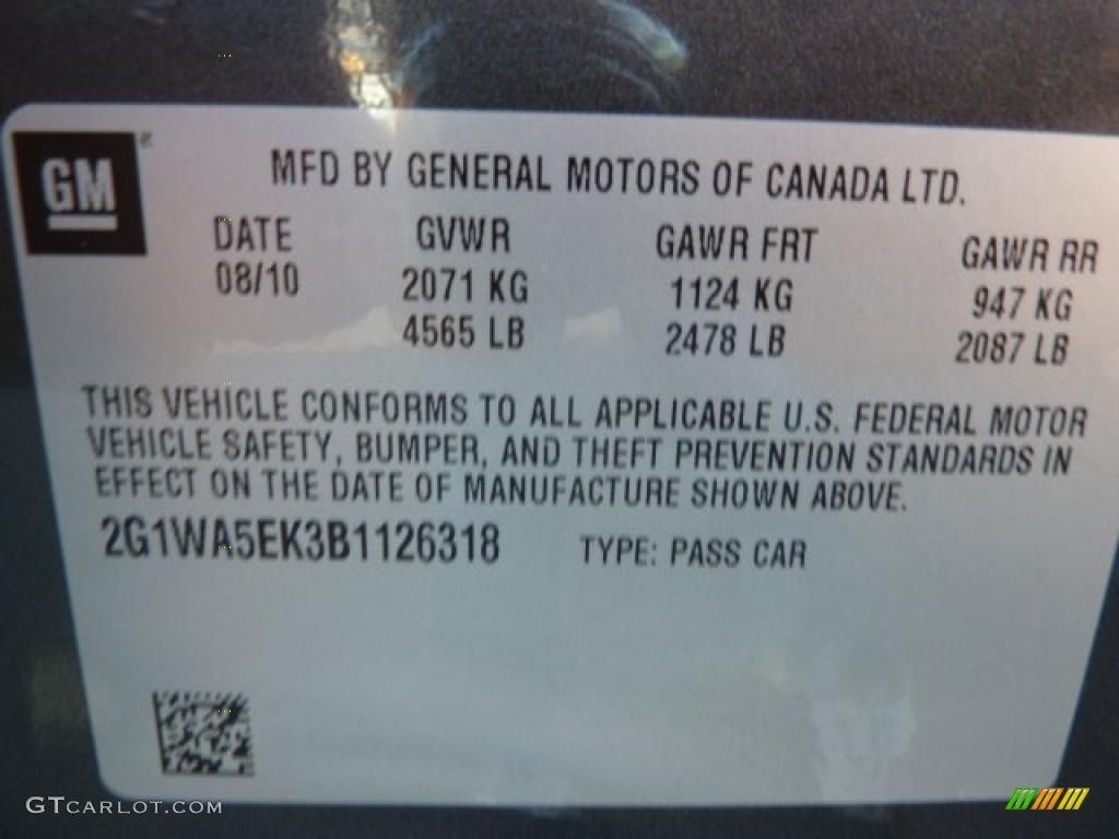 2011 Impala LS - Cyber Gray Metallic / Ebony photo #17