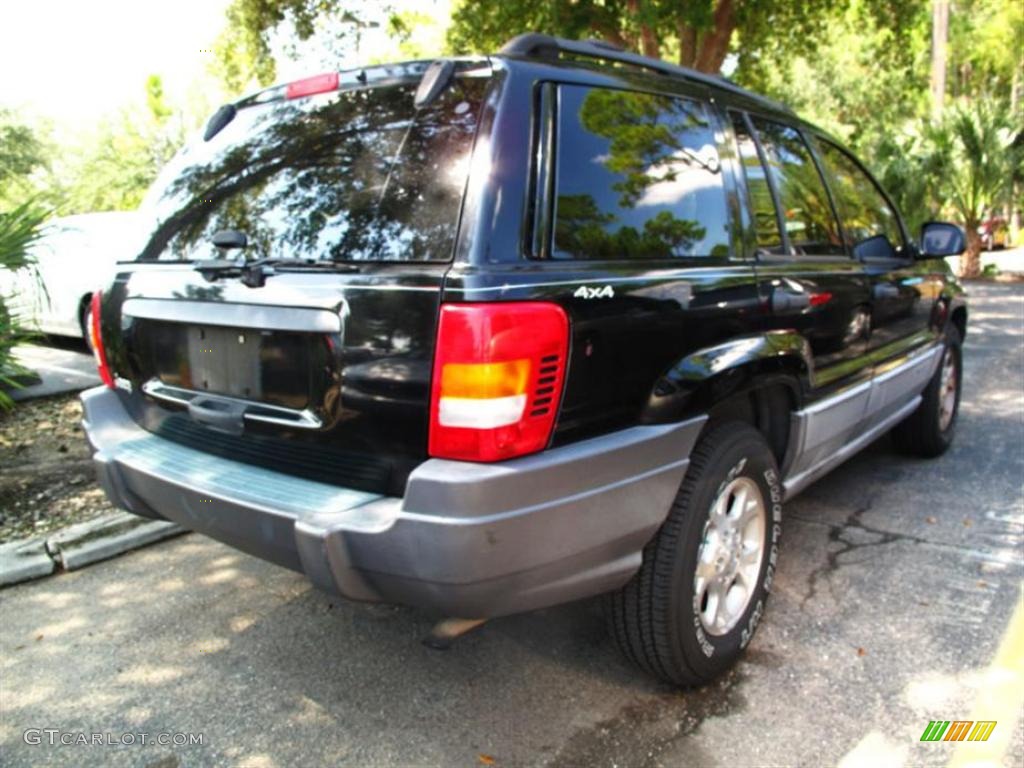 2000 Grand Cherokee Laredo 4x4 - Black / Agate photo #2