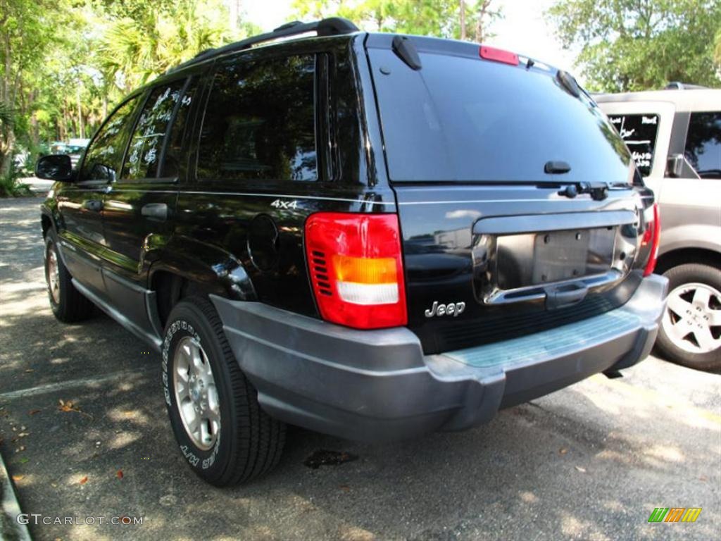 2000 Grand Cherokee Laredo 4x4 - Black / Agate photo #3