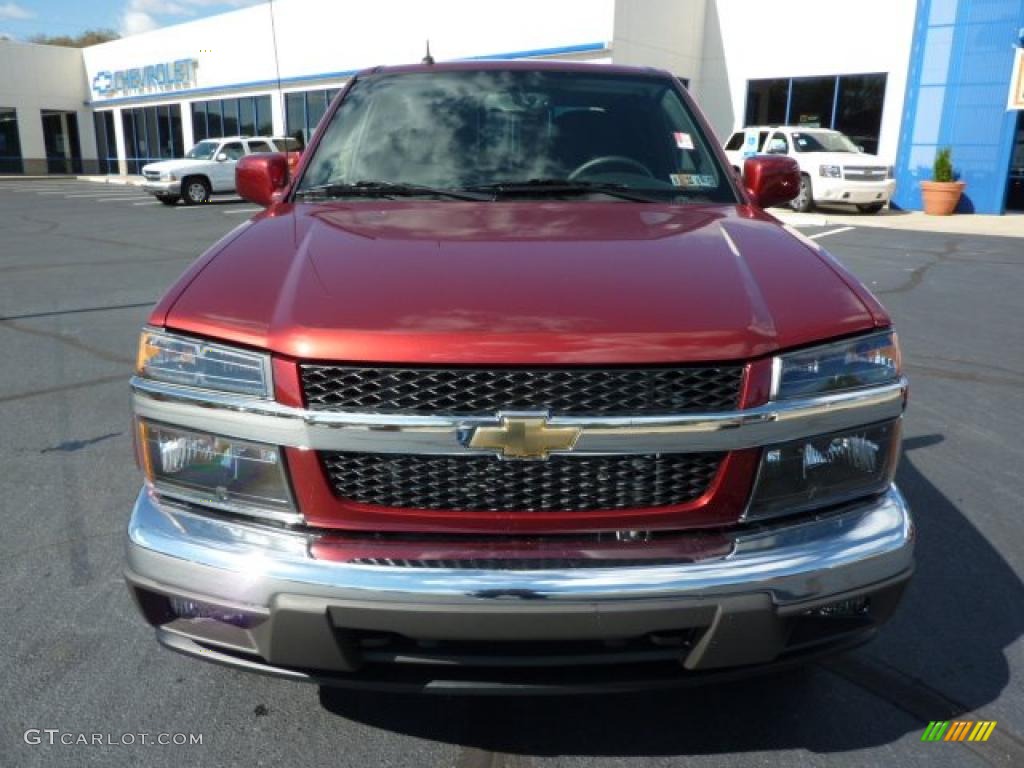 2011 Colorado LT Crew Cab 4x4 - Cardinal Red Metallic / Ebony photo #2