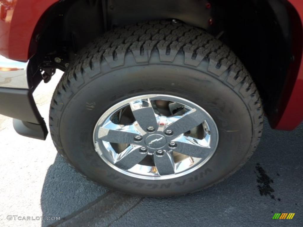 2011 Colorado LT Crew Cab 4x4 - Cardinal Red Metallic / Ebony photo #12